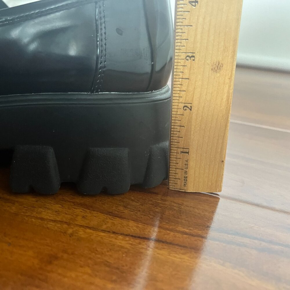Womens Bar lll PAZP lug Sole chunky loafers Slip On Shoes Black Size 9 NIB - Picture 6 of 9